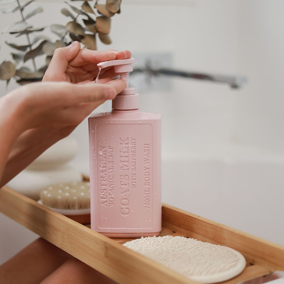 Goats Milk with Raspberry 750ml Body Wash