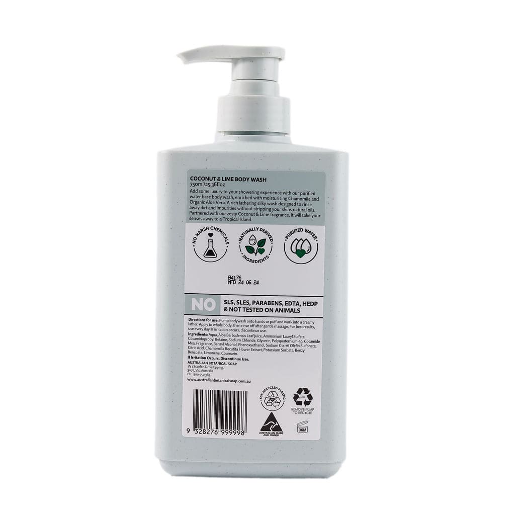 Coconut & Lime Oil 750ml Body Wash - Image 6