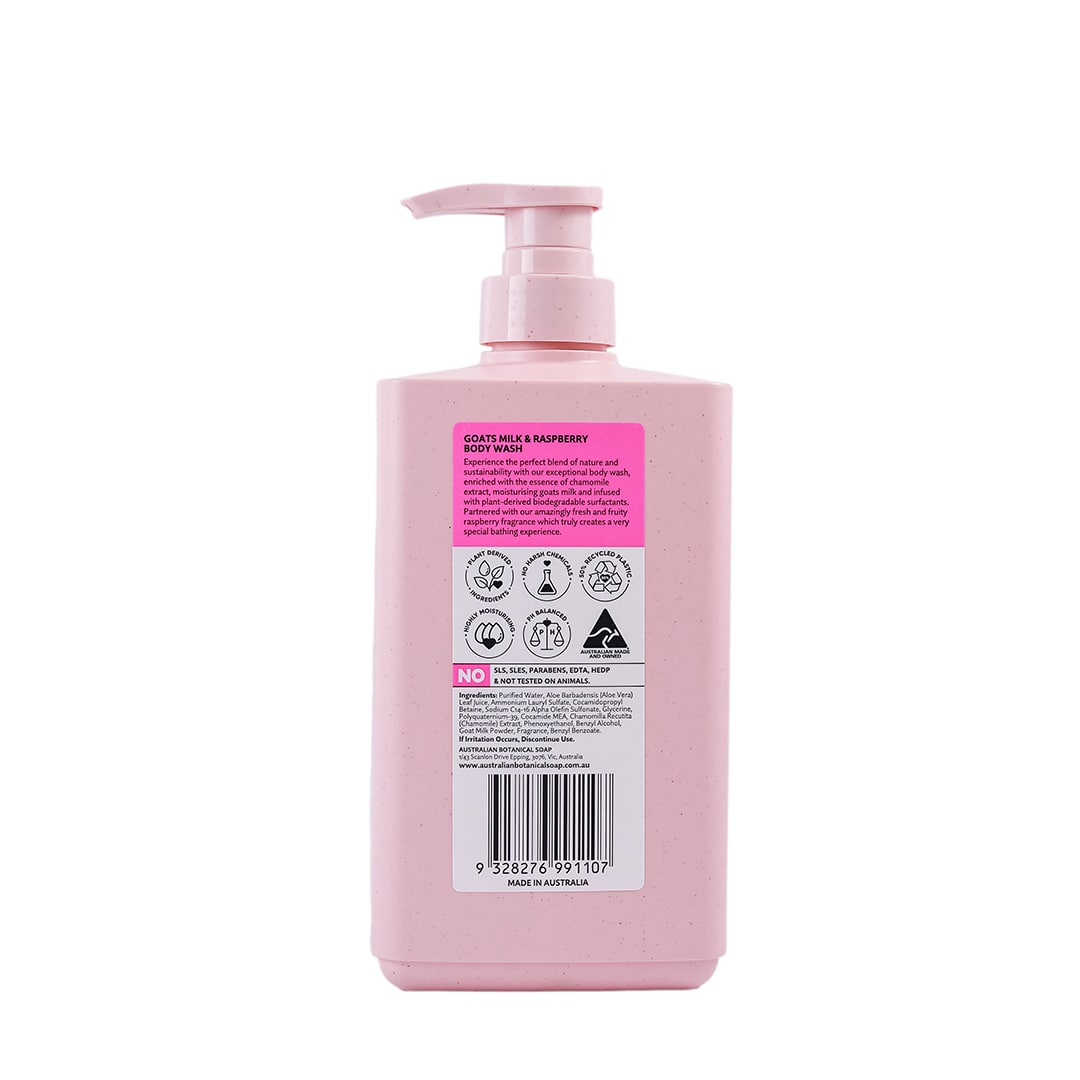 Goats Milk with Raspberry Body Wash Bundle - Image 8