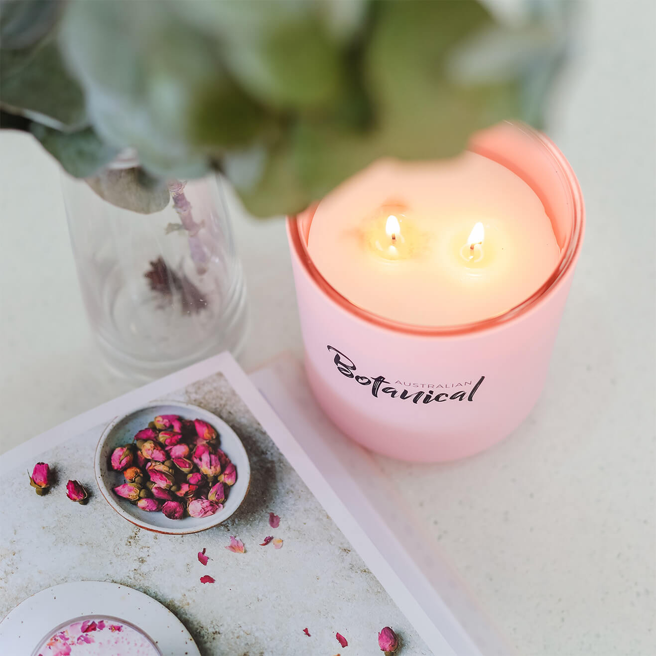 Peony Rose Scented Soy Wax Candle