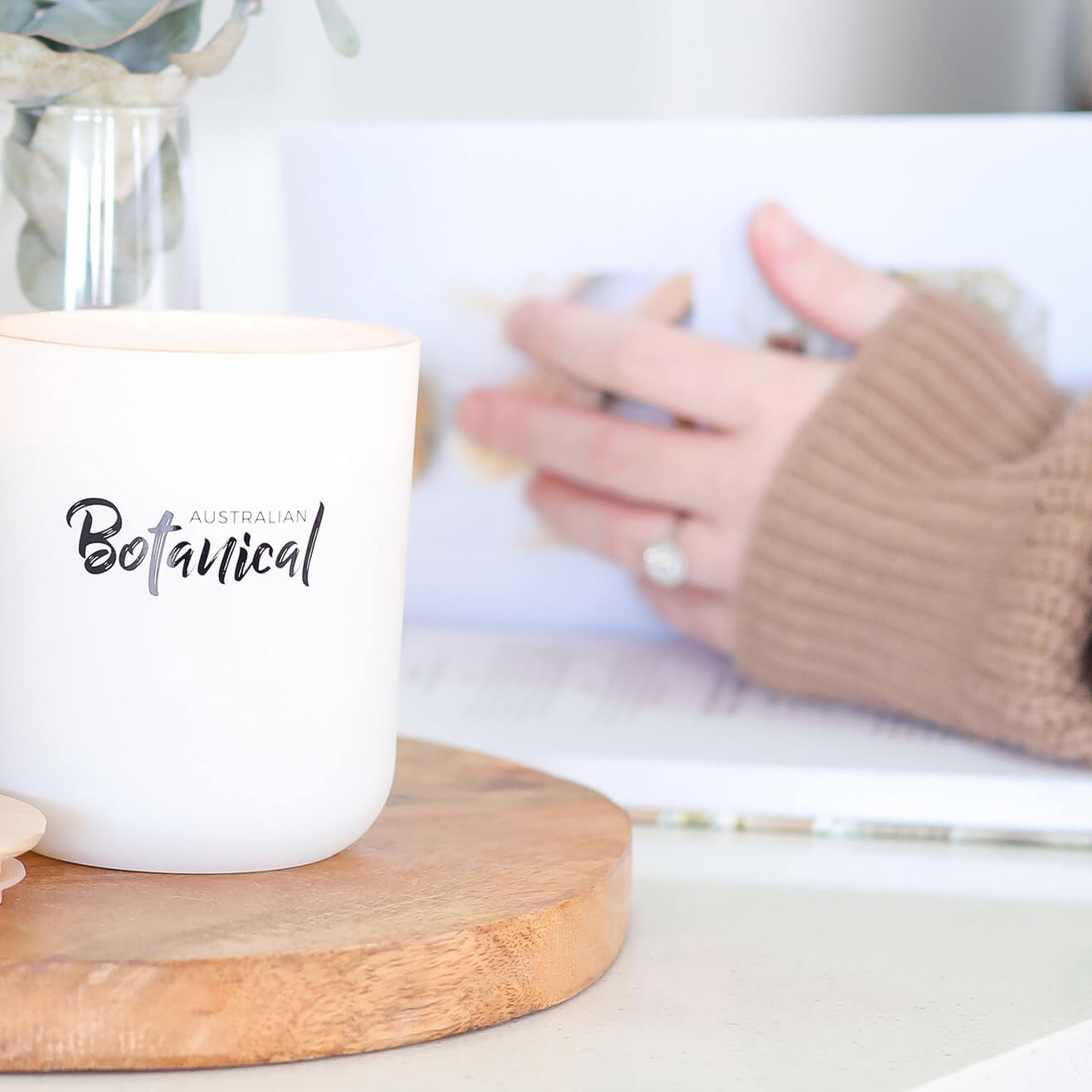 Vanila Caramel Scented Soy Wax Candle